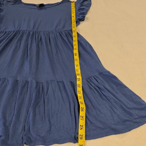 Olivia Rae Blue Ruffled Mini Dress - Picture 4 of 6